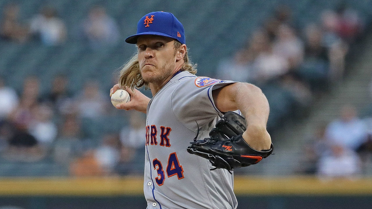 CHICAGO, ILLINOIS - JULY 30: Starting pitcher Noah Syndergaard #34 of the New York Mets delivers the ball against the Chicago White Sox at Guaranteed Rate Field on July 30, 2019 in Chicago, Illinois.
