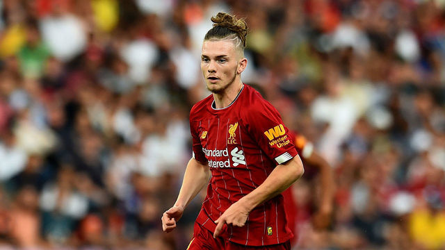 GENEVA, SWITZERLAND - JULY 31: (THE SUN OUT, THE SUN ON SUNDAY OUT) Harvey Elliott of Liverpool during the Pre-Season Friendly match between Liverpool and Olympique Lyonnais at Stade de Geneve on July 31, 2019 in Geneva, Switzerland.