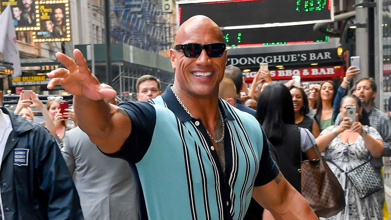 NEW YORK, NY - JULY 31: Dwayne Johnson is seen outside good morning america on July 31, 2019 in New York City.