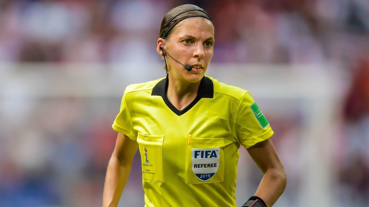 referee Stephanie Frappart during the FIFA Women's World Cup France 2019 final match between United States of America and The Netherlands at Stade de Lyon on July 07, 2019 in Lyon, France