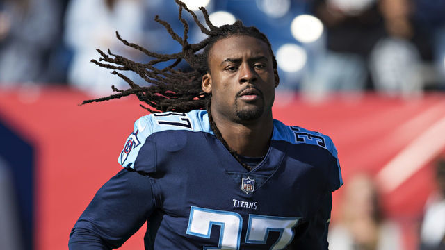 NASHVILLE, TN - DECEMBER 3: Johnathan Cyprien #37 of the Tennessee Titans jogs onto the field before a game against the Houston Texans at Nissan Stadium on December 3, 2017 in Nashville, Tennessee. The Titans defeated the Texans 23-14.