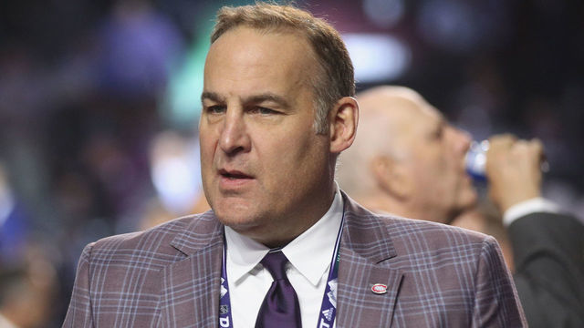 VANCOUVER, BRITISH COLUMBIA - JUNE 21: Scott Mellanby of the Montreal Canadiens attends the 2019 NHL Draft at the Rogers Arena on June 21, 2019 in Vancouver, Canada.