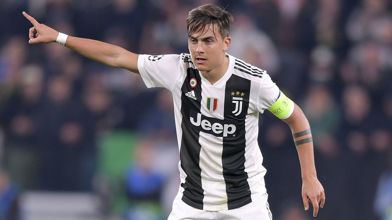 TURIN, ITALY - APRIL 16: Juventus player Paulo Dybala during the UEFA Champions League Quarter Final second leg match between Juventus and Ajax at Allianz Stadium on April 16, 2019 in Turin, Italy.