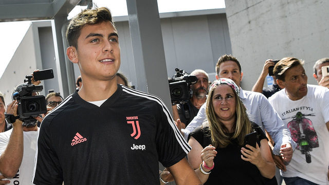TURIN, ITALY - AUGUST 05: Juventus player Paulo Dybala attends medical tests at Jmedical on August 05, 2019 in Turin, Italy.