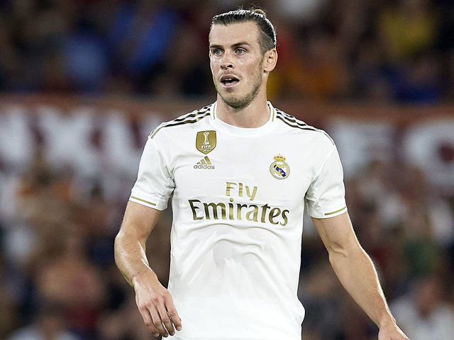 ROME, ITALY - AUGUST 11: Gareth Bale of Real Madrid looks on during the pre-season friendly match between AS Roma and Real Madrid at Stadio Olimpico on August 11, 2019 in Rome, Italy.