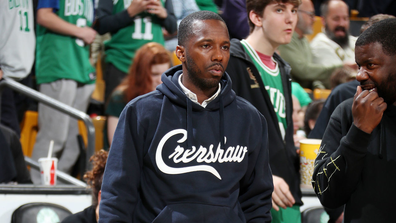 BOSTON, MA - MAY 3: Rich Paul looks on during Game Three of the Eastern Conference Semi Finals of the 2019 NBA Playoffs between the Boston Celtics and Milwaukee Bucks on May 3, 2019 at the TD Garden in Boston, Massachusetts. Mandatory Copyright Notice: Copyright 2019 NBAE