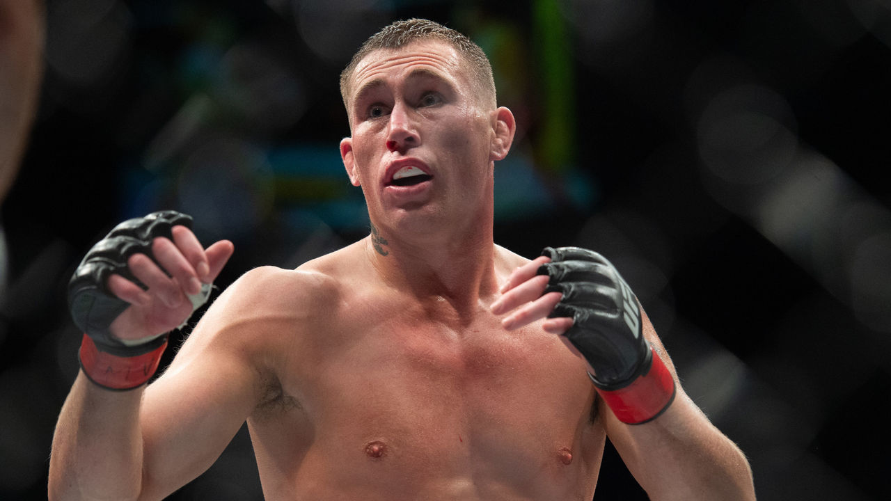 Jorge Masvidal knocks out home favourite Darren Till in the second round at UFC Fight Night 147 at the London O2 Arena, Greenwich on Saturday 16th March 2019.