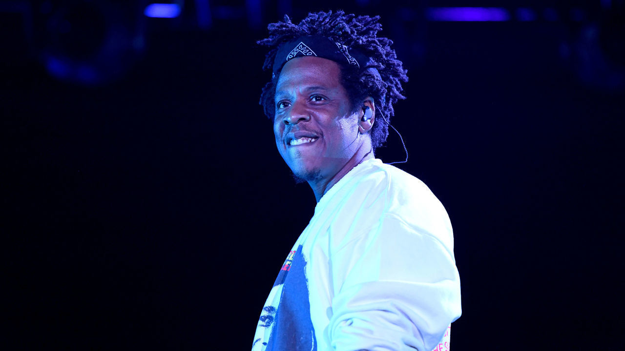 VIRGINIA BEACH, VIRGINIA - APRIL 27: Jay-Z performs onstage at SOMETHING IN THE WATER - Day 2 on April 27, 2019 in Virginia Beach City.