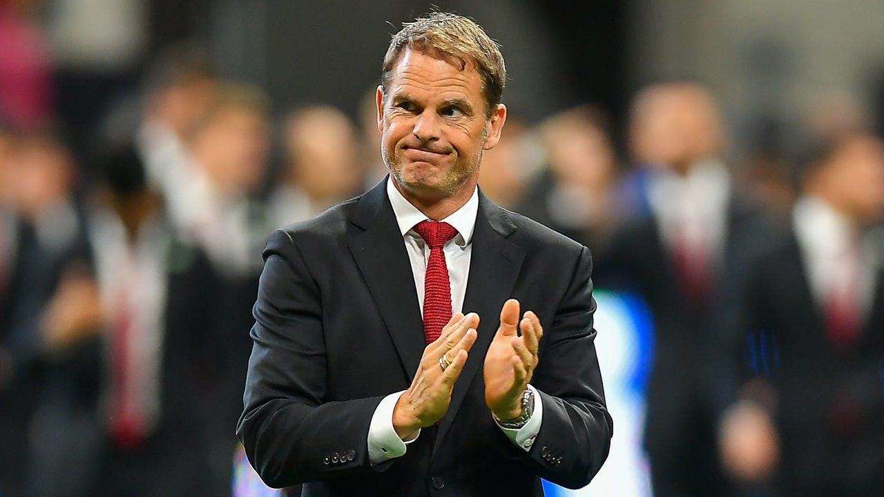 ATLANTA, GA AUGUST 03: Atlanta United head coach Frank de Boer applauds the fans as he walks into the stadium prior to the start of the MLS match between LA Galaxy and Atlanta United FC on August 3rd, 2019 at Mercedes-Benz Stadium in Atlanta, GA.