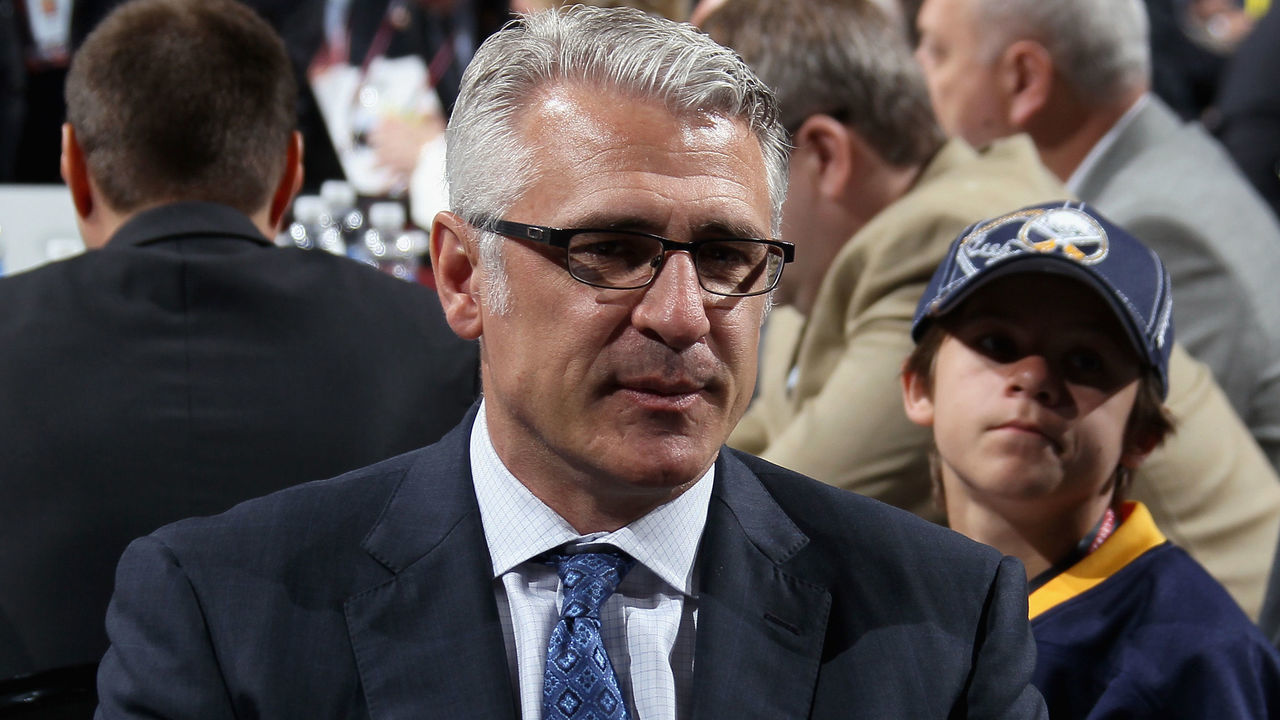NEWARK, NJ - JUNE 30: Vice President of Hockey Operations Ron Francis of the Carolina Hurricanes looks on during the 2013 NHL Draft at the Prudential Center on June 30, 2013 in Newark, New Jersey.