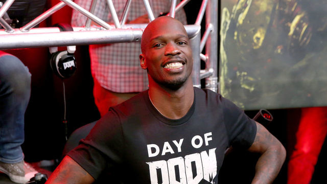 HOLLYWOOD, CALIFORNIA - MARCH 29: Former NFL player Chad "Ochocinco" Johnson attends as athletes and YouTube stars team for DOOM Videogame Tournament at Siren Studios on March 29, 2016 in Hollywood, California.