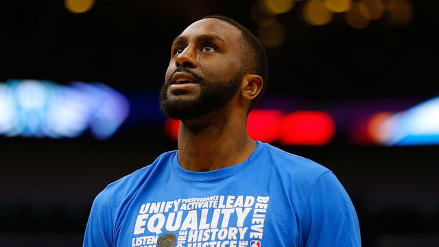 NEW ORLEANS, LOUISIANA - FEBRUARY 14: Patrick Patterson #54 of the Oklahoma City Thunder warms up against the New Orleans Pelicans at the Smoothie King Center on February 14, 2019 in New Orleans, Louisiana.