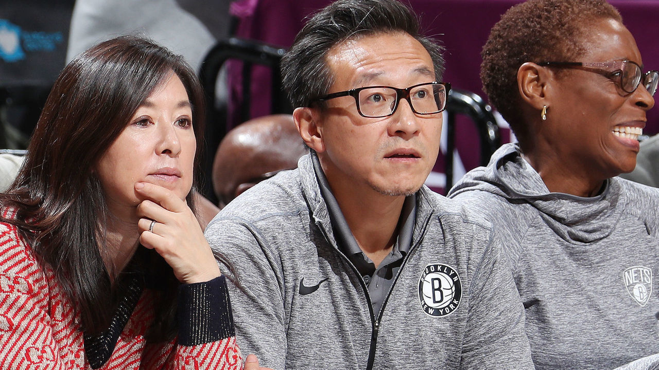 BROOKLYN, NY - DECEMBER 21: Nets Owner Joseph C. Tsai enjoys the game between the Brooklyn Nets and Indiana Pacers on December 21, 2018 at Barclays Center in Brooklyn, New York. Mandatory Copyright Notice: Copyright 2018 NBAE