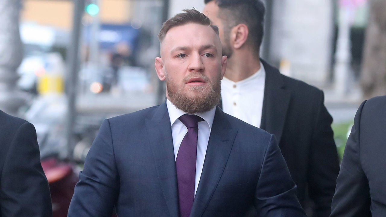 Conor McGregor arrives at Dublin District Court where he is charged with motoring offences.