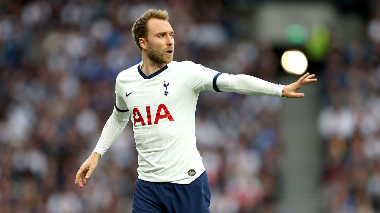 Tottenham Hotspur's Christian Eriksen Tottenham Hotspur v Aston Villa - Premier League - Tottenham Hotspur Stadium 10-08-2019 .