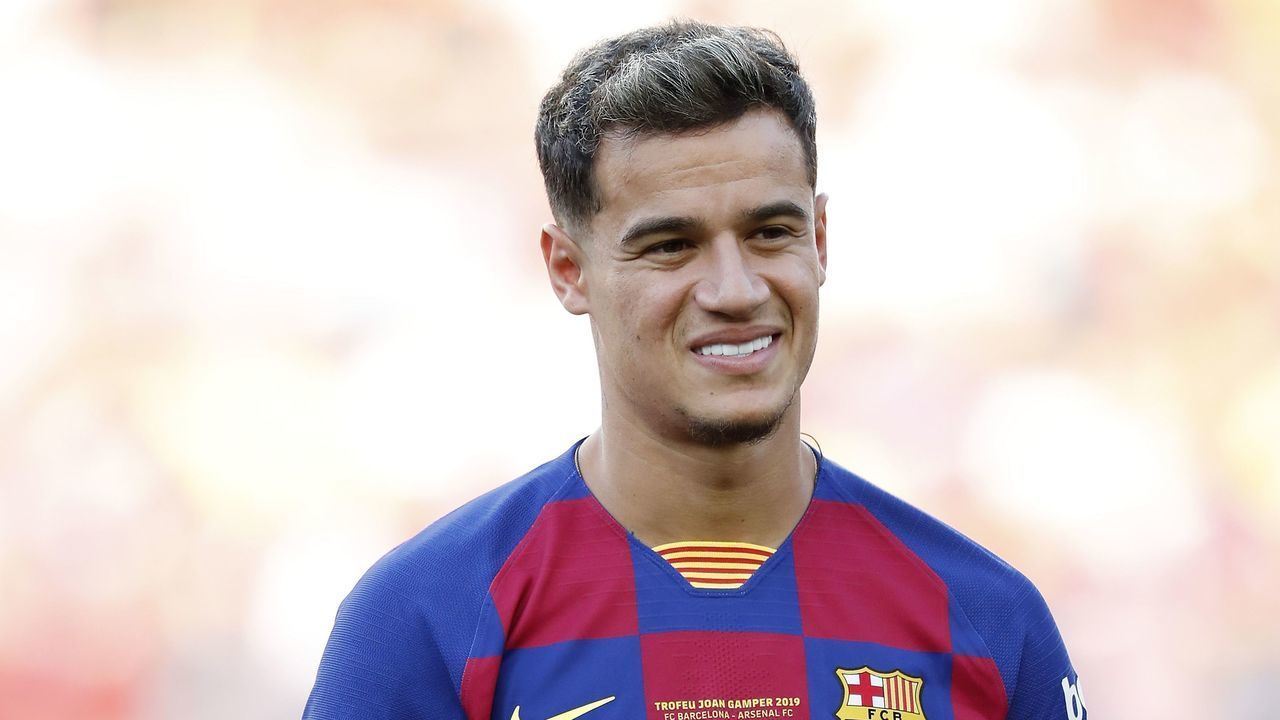 Philippe Coutinho of FC Barcelona during the Trofeu Joan Gamper match between FC Barcelona and Arsenal FC at the Camp Nou stadium on August 04, 2019 in Barcelona, Spain