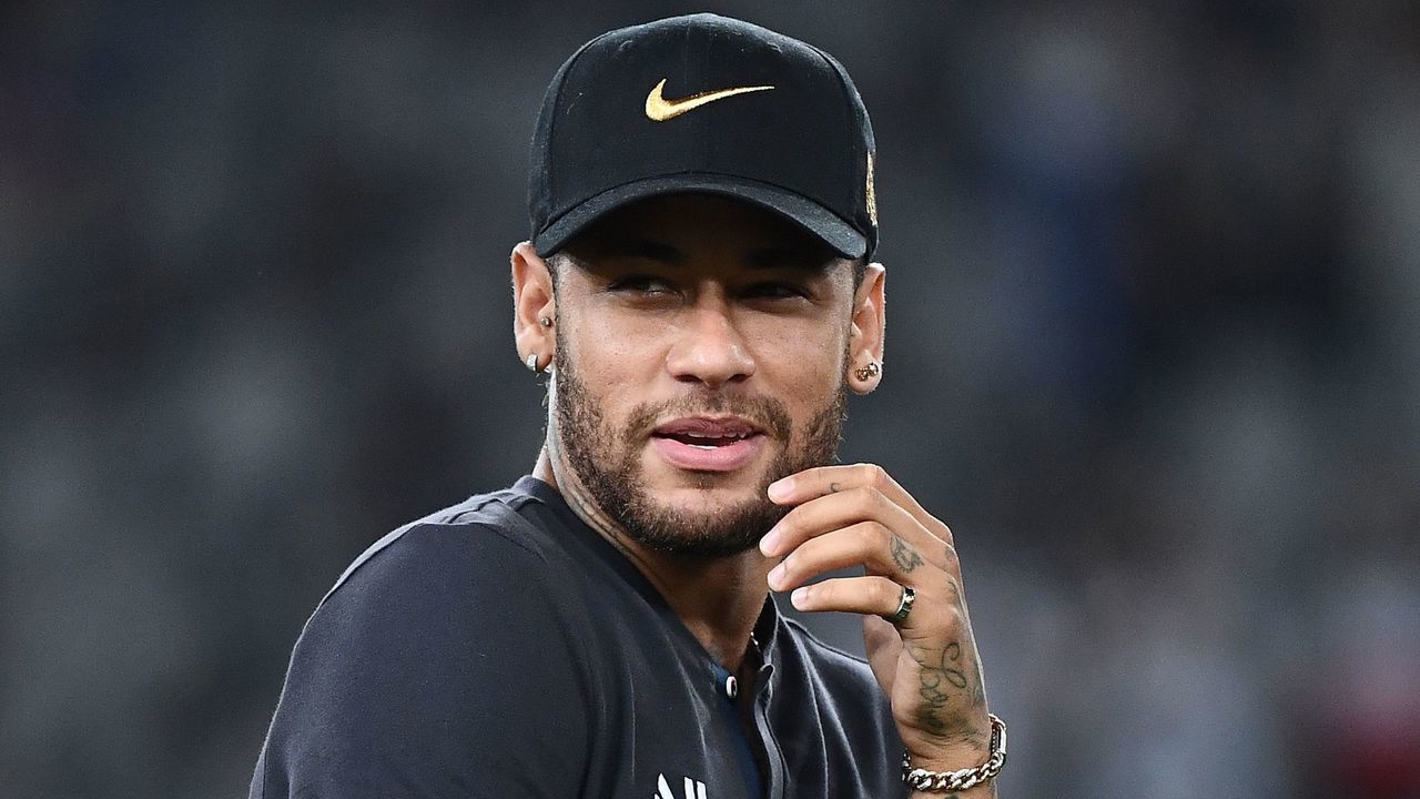 Paris Saint-Germain's Brazilian forward Neymar reacts at the end of the French Trophy of Champions football match between Paris Saint-Germain (PSG) and Rennes (SRFC) at the Shenzhen Universiade stadium on August 3, 2019. - Representatives of FC Barcelona went on August 13, 2019 to France to discuss with those of Paris of a possible return to Barça of the Brazilian star Neymar without the file changing significantly.