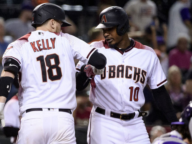 Arizona Diamondbacks First base Paul Goldschmidt hits a double during  News Photo - Getty Images