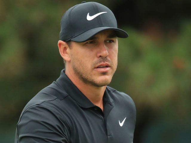 MEDINAH, ILLINOIS - AUGUST 18: Brooks Koepka of the United States reacts to his birdie on the tenth green during the final round of the BMW Championship at Medinah Country Club No. 3 on August 18, 2019 in Medinah, Illinois.