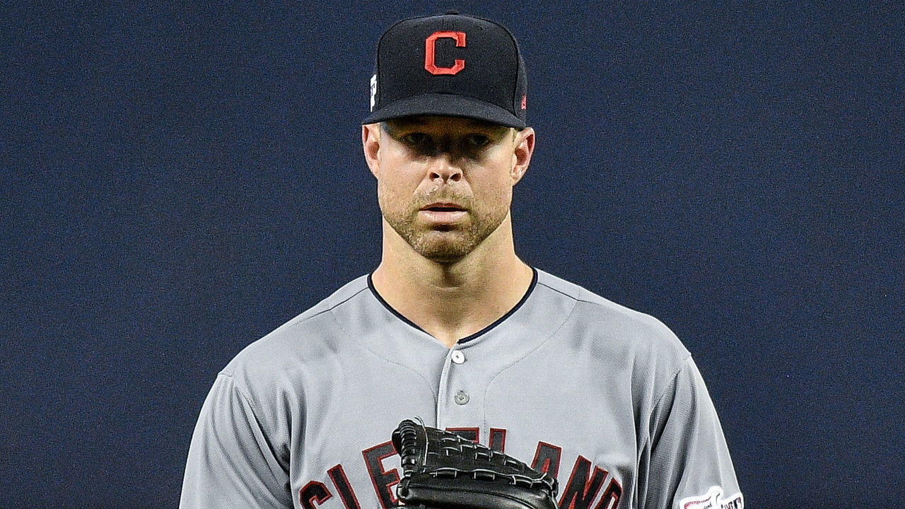 MIAMI, FL - MAY 01: Corey Kluber #28 of the Cleveland Indians delivers a pitch in the first inning against the Miami Marlins at Marlins Park on May 1, 2019 in Miami, Florida.