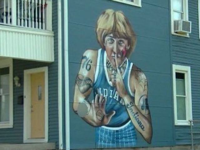 Larry Bird asks artist to remove tattoos from Indianapolis mural of him