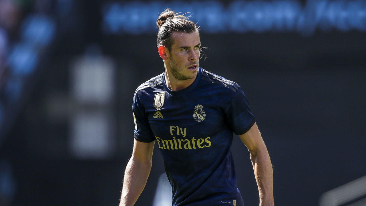 PONTEVEDRA, SPAIN - AUGUST 17: Gareth Bale of Real Madrid during the La Liga Santander match between Celta de Vigo v Real Madrid at the Estadio de Balaidos on August 17, 2019 in Pontevedra Spain