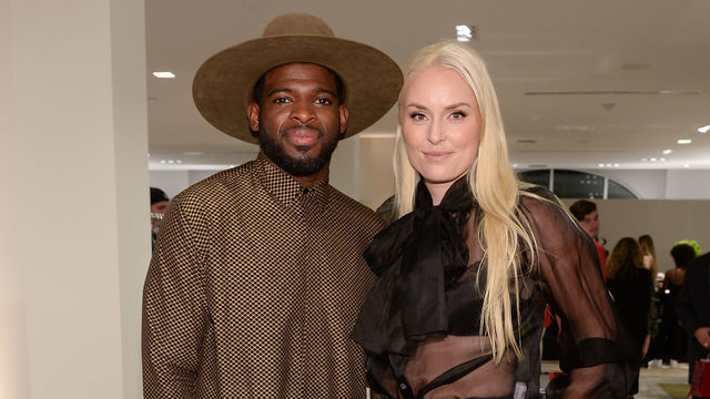 MONTREAL, QUEBEC - AUGUST 22: P.K. Subban and Lindsey Vonn attend the The P.K. Subban Foundation event during #PKSFWEEKMTL held at Holt Renfrew Ogilvy on August 22, 2019 in Montreal, Canada.