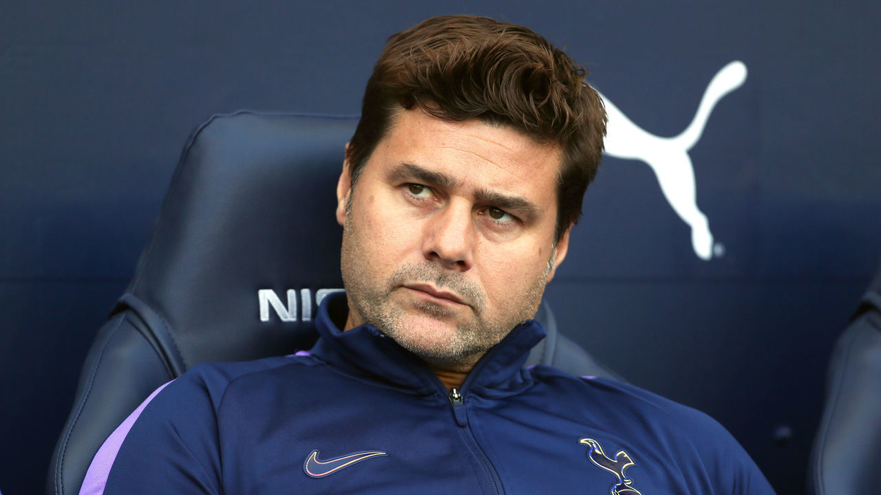 Tottenham Hotspur manager Mauricio Pochettino Manchester City v Tottenham Hotspur - Premier League - Etihad Stadium 17-08-2019 .