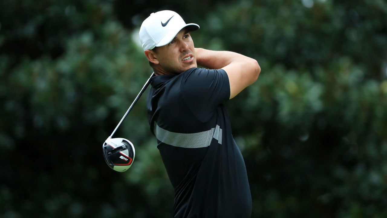 ATLANTA, GEORGIA - AUGUST 25: Brooks Koepka of the United States plays his shot from the 17th tee during the continuation of the weather delayed third round of the TOUR Championship at East Lake Golf Club on August 25, 2019 in Atlanta, Georgia.