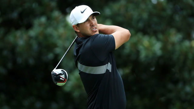 ATLANTA, GEORGIA - AUGUST 25: Brooks Koepka of the United States plays his shot from the 17th tee during the continuation of the weather delayed third round of the TOUR Championship at East Lake Golf Club on August 25, 2019 in Atlanta, Georgia.