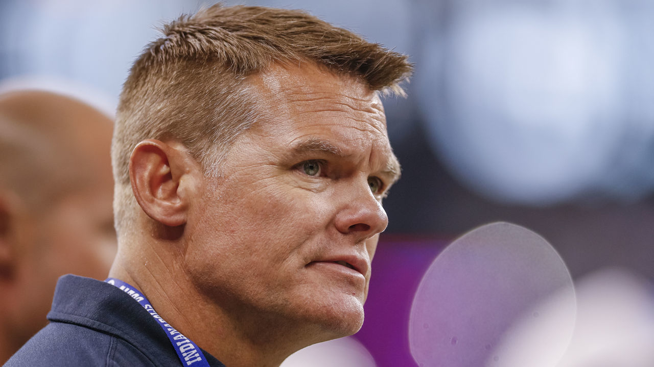 INDIANAPOLIS, IN - AUGUST 17: Indianapolis Colts general manager Chris Ballard is seen during the preseason game against the Cleveland Browns at Lucas Oil Stadium on August 17, 2019 in Indianapolis, Indiana.