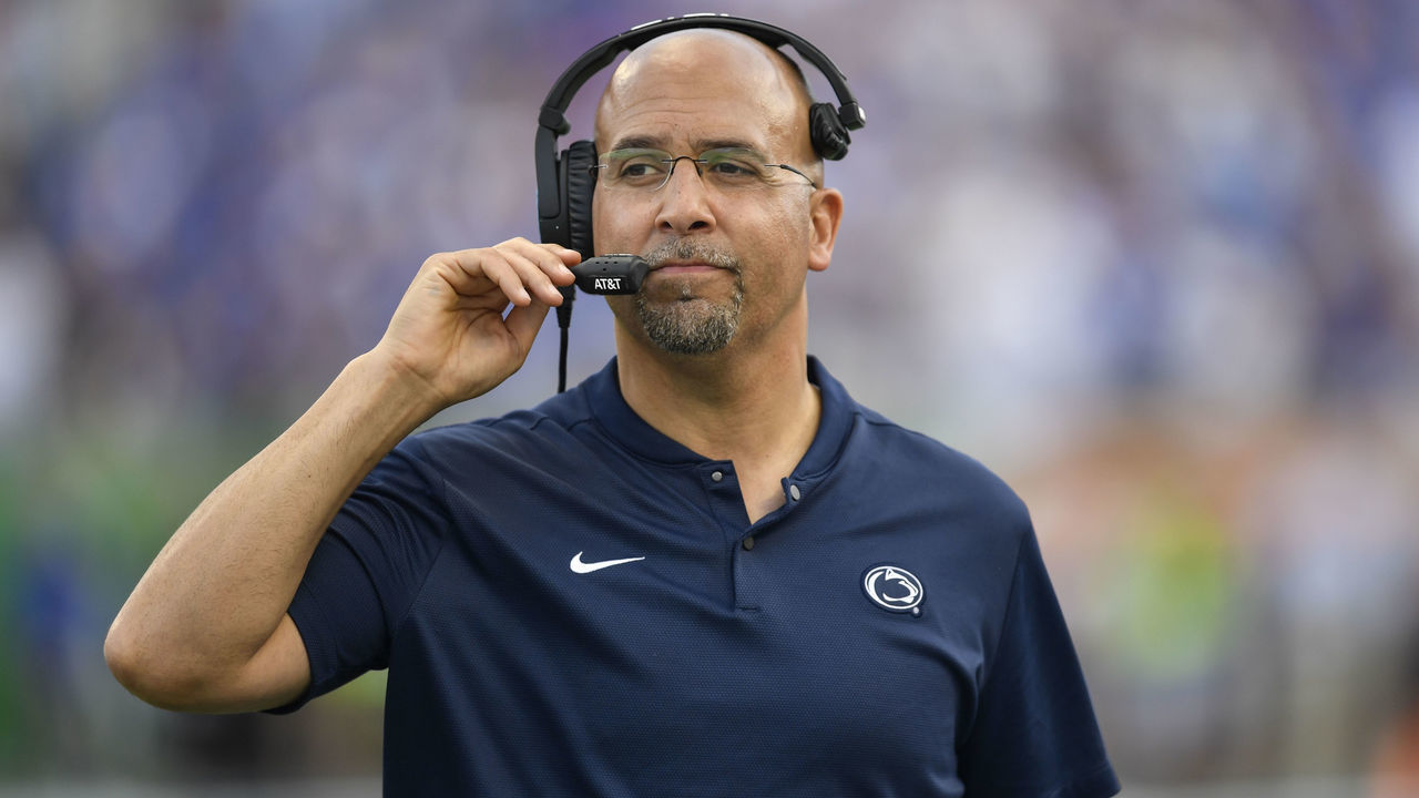 ORLANDO, FL - JANUARY 01: Penn State head coach James Franklin during the second half of the Citrus Bowl between the Kentucky Wildcats and the Penn State Nittany Lions on January 01, 2019, at Camping World Stadium in Orlando, FL.