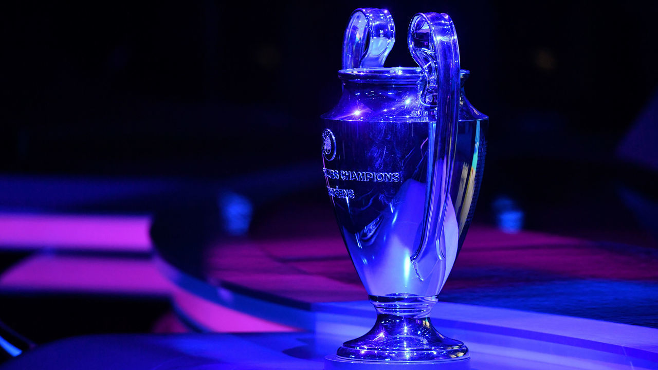 MONACO, MONACO - AUGUST 29: The UEFA Champions League trophy is seen during the UEFA Champions League Draw, part of the UEFA European Club Football Season Kick-Off 2019/2020 at Salle des Princes, Grimaldi Forum on August 29, 2019 in Monaco, Monaco.