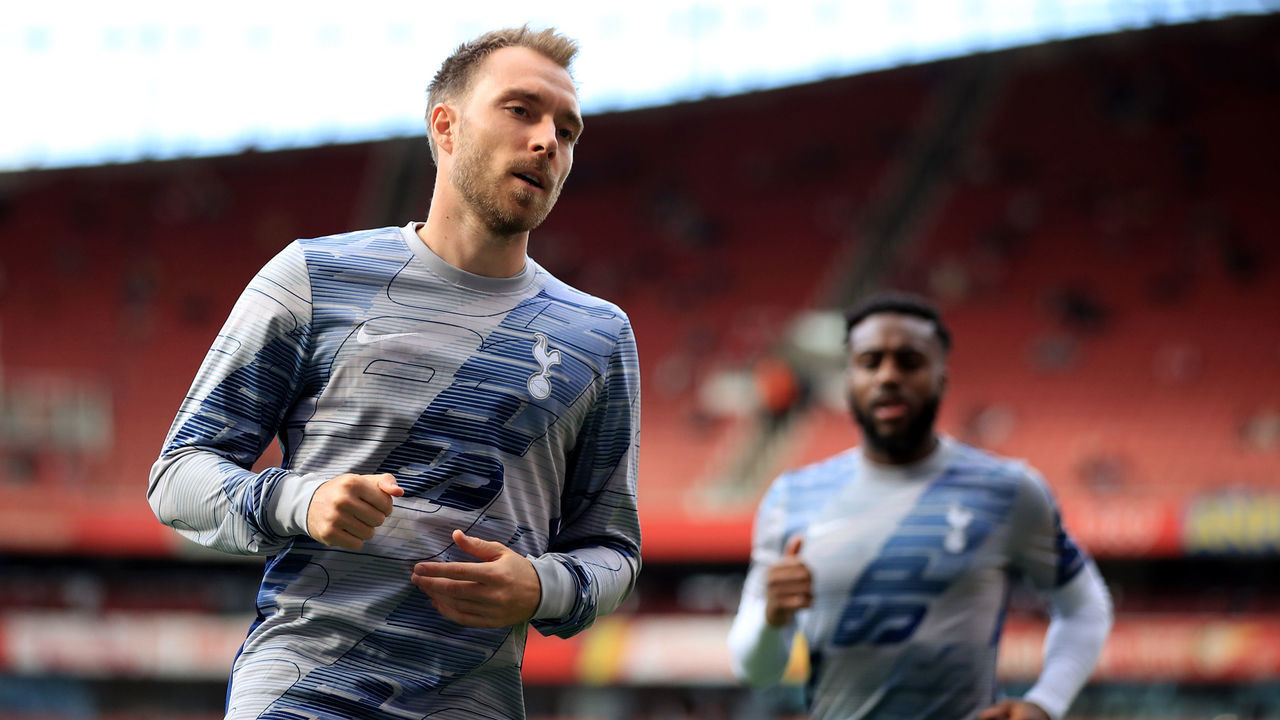 LONDON, ENGLAND - SEPTEMBER 01: Christian Eriksen of Tottenham Hotspur during the Premier League match between Arsenal FC and Tottenham Hotspur at Emirates Stadium on September 01, 2019 in London, United Kingdom.