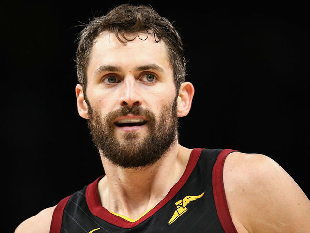 MILWAUKEE, WISCONSIN - MARCH 24: Kevin Love #0 of the Cleveland Cavaliers looks on in the second quarter against the Milwaukee Bucks at the Fiserv Forum on March 24, 2019 in Milwaukee, Wisconsin.