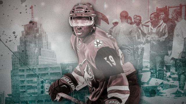 How one Hockeytown prospect tries to keep one skate in two worlds