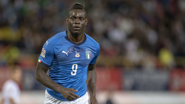 Mario Balotelli of Italy looks on during the UEFA Nations League 2019 between Italy and Poland at Renato Dall'Ara in Bologna, Italy on September 7, 2018