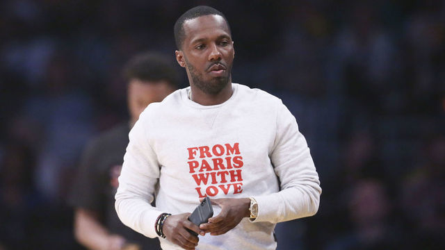 LOS ANGELES, CA - MARCH 29: Sports Agent Rich Paul is seen during the game between the Los Angeles Lakers and the Charlotte Hornets on March 29, 2019 at STAPLES Center in Los Angeles, California. NOTE TO USER: User expressly acknowledges and agrees that, by downloading and/or using this Photograph, user is consenting to the terms and conditions of the Getty Images License Agreement. Mandatory Copyright Notice: Copyright 2019 NBAE