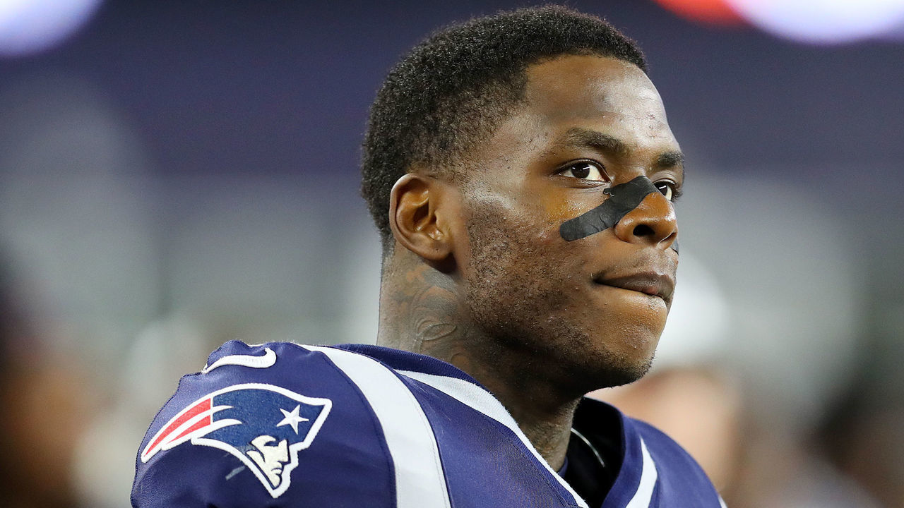 FOXBOROUGH, MASSACHUSETTS - AUGUST 29: Josh Gordon #10 of the New England Patriots during the preseason game between the New York Giants and the New England Patriots at Gillette Stadium on August 29, 2019 in Foxborough, Massachusetts.