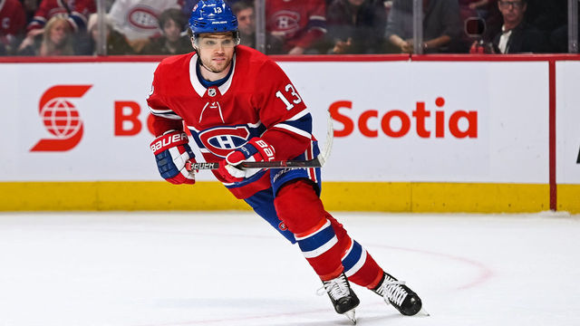 MONTREAL, QC - APRIL 06: Look on Montreal Canadiens left wing Max Domi (13) during the Toronto Maple Leafs versus the Montreal Canadiens game on April 06, 2019, at Bell Centre in Montreal, QC