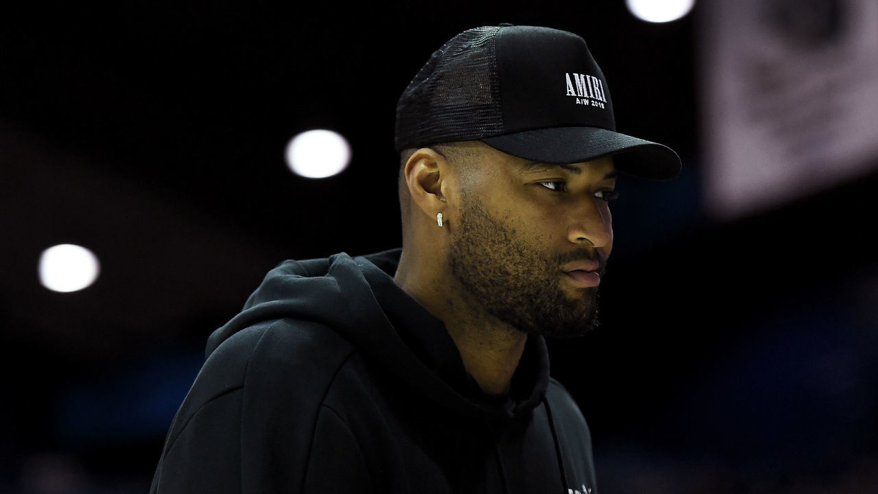 CHICAGO, ILLINOIS - AUGUST 03: DeMarcus Cousins walks across the court during week seven of the BIG3 three on three basketball league at Allstate Arena on August 03, 2019 in Chicago, Illinois.
