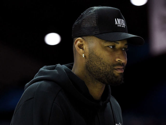 CHICAGO, ILLINOIS - AUGUST 03: DeMarcus Cousins walks across the court during week seven of the BIG3 three on three basketball league at Allstate Arena on August 03, 2019 in Chicago, Illinois.