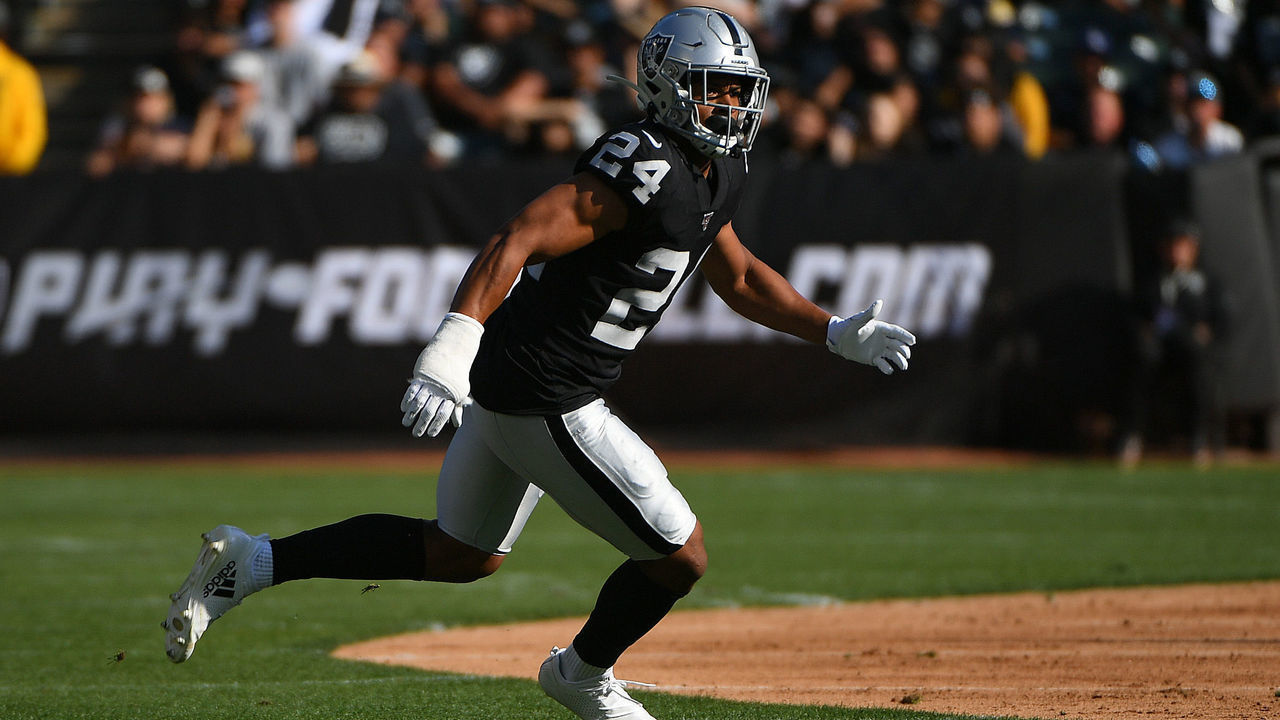 OAKLAND, CALIFORNIA - AUGUST 10: Johnathan Abram #24 of the Oakland Raiders during their NFL preseason game at RingCentral Coliseum on August 10, 2019 in Oakland, California.