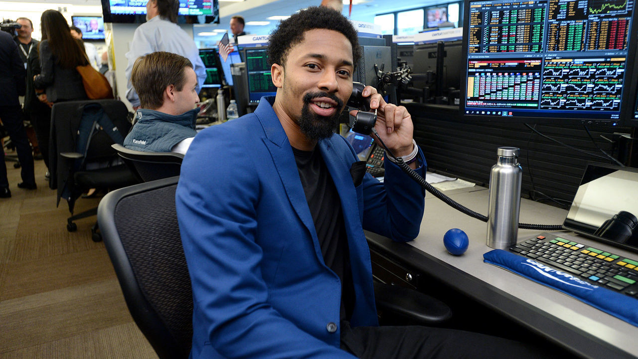 NEW YORK, NEW YORK - SEPTEMBER 11: Spencer Dinwiddie attends the Annual Charity Day Hosted By Cantor Fitzgerald, BGC and GFI on September 11, 2019 in New York City.