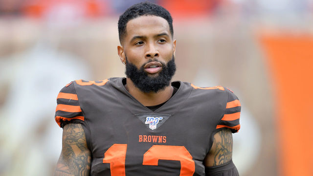 CLEVELAND, OHIO - SEPTEMBER 08: Wide receiver Odell Beckham #13 of the Cleveland Browns during the first half against the Tennessee Titans at FirstEnergy Stadium on September 08, 2019 in Cleveland, Ohio.