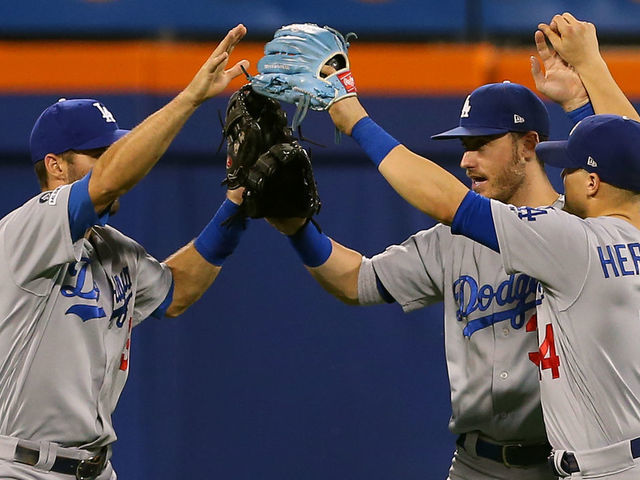 Let's Go Los Angeles Dodgers Bellinger Buehler Ruy and Seager