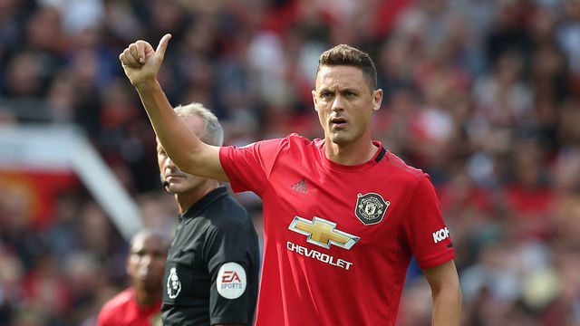 MANCHESTER, ENGLAND - SEPTEMBER 14: Nemanja Matic of Manchester United in action during the Premier League match between Manchester United and Leicester City at Old Trafford on September 14, 2019 in Manchester, United Kingdom.