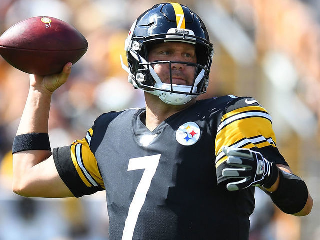PITTSBURGH, PA - SEPTEMBER 15: Ben Roethlisberger #7 of the Pittsburgh Steelers looks to pass during the first quarter against the Seattle Seahawks at Heinz Field on September 15, 2019 in Pittsburgh, Pennsylvania.