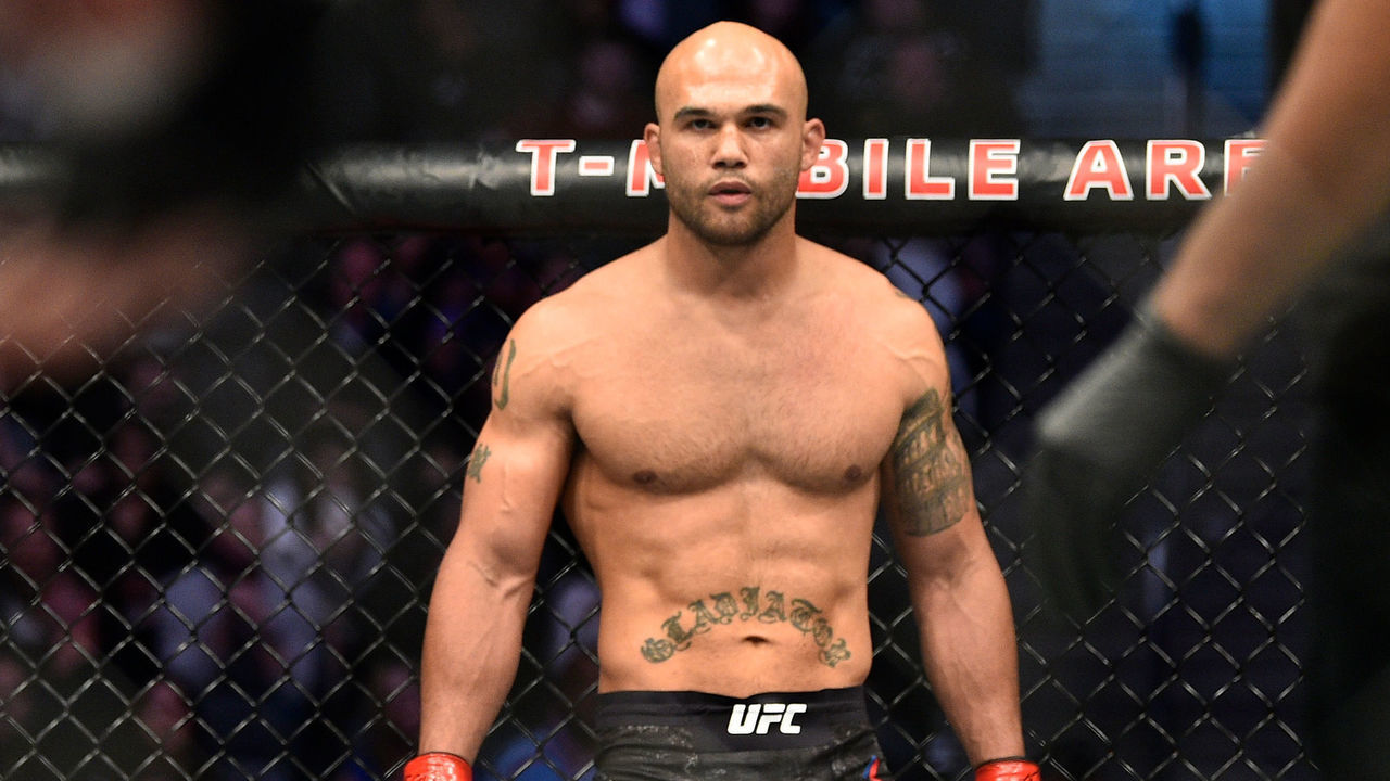 LAS VEGAS, NEVADA - MARCH 02: Robbie Lawler stands in his corner prior to his welterweight bout against Ben Askren during the UFC 235 event at T-Mobile Arena on March 2, 2019 in Las Vegas, Nevada.