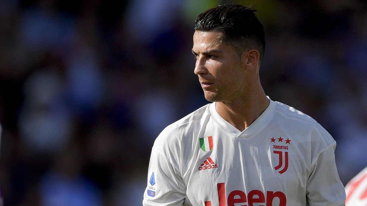 FLORENCE, ITALY - SEPTEMBER 15: Juventus player Cristiano Ronaldo during the Serie A match between ACF Fiorentina and Juventus at Stadio Artemio Franchi on September 15, 2019 in Florence, Italy.
